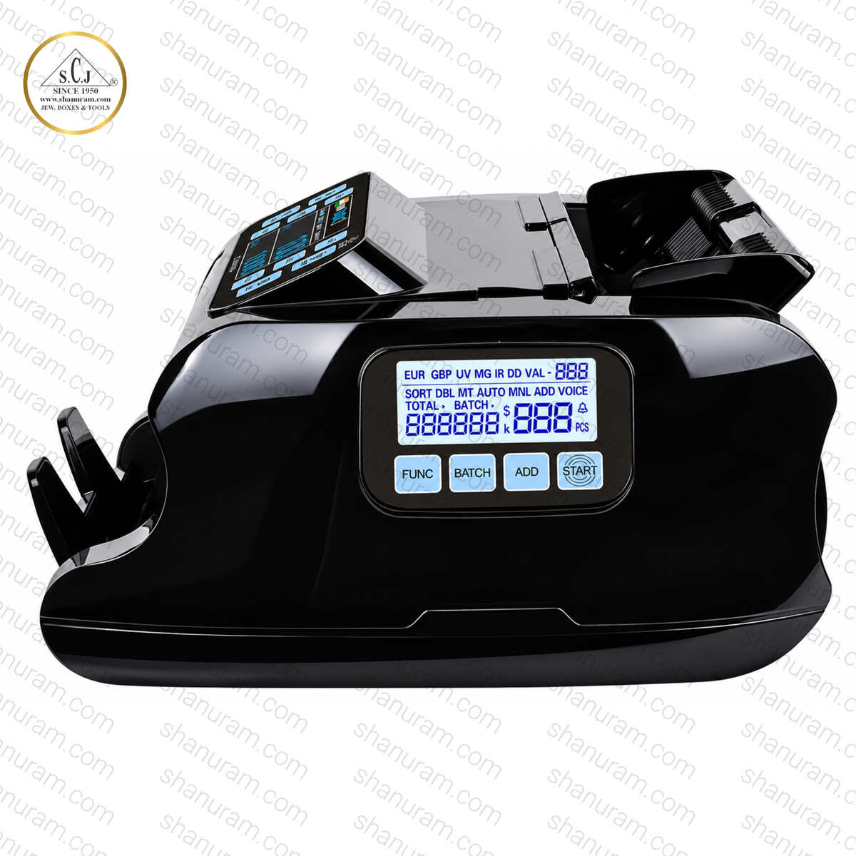 SCJ LT6000 Pro Mix Value Currency Counting Machine with Fake Note Detection | 3.5" TFT Display