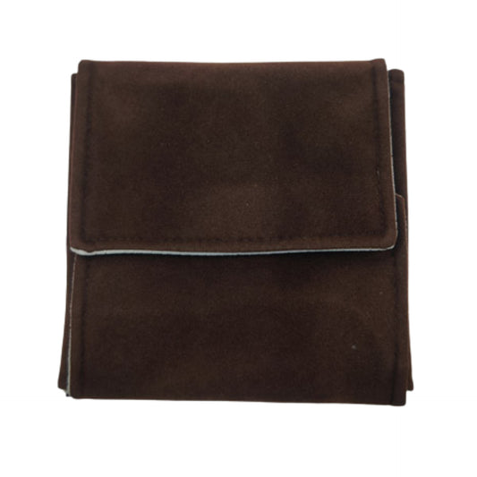 Dark Brown Velvet Necklace Set Folder