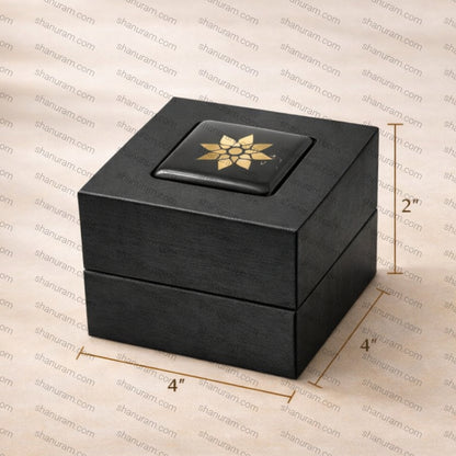 SCJ Luxury Black Single Bangle Box – Premium Velvet Jewellery Storage Box