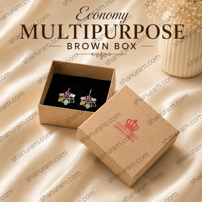 Economy Top Bottom Multipurpose Brown Box | Hard Cardboard Bangle & Jewelry Gift Box | Customizable Logo