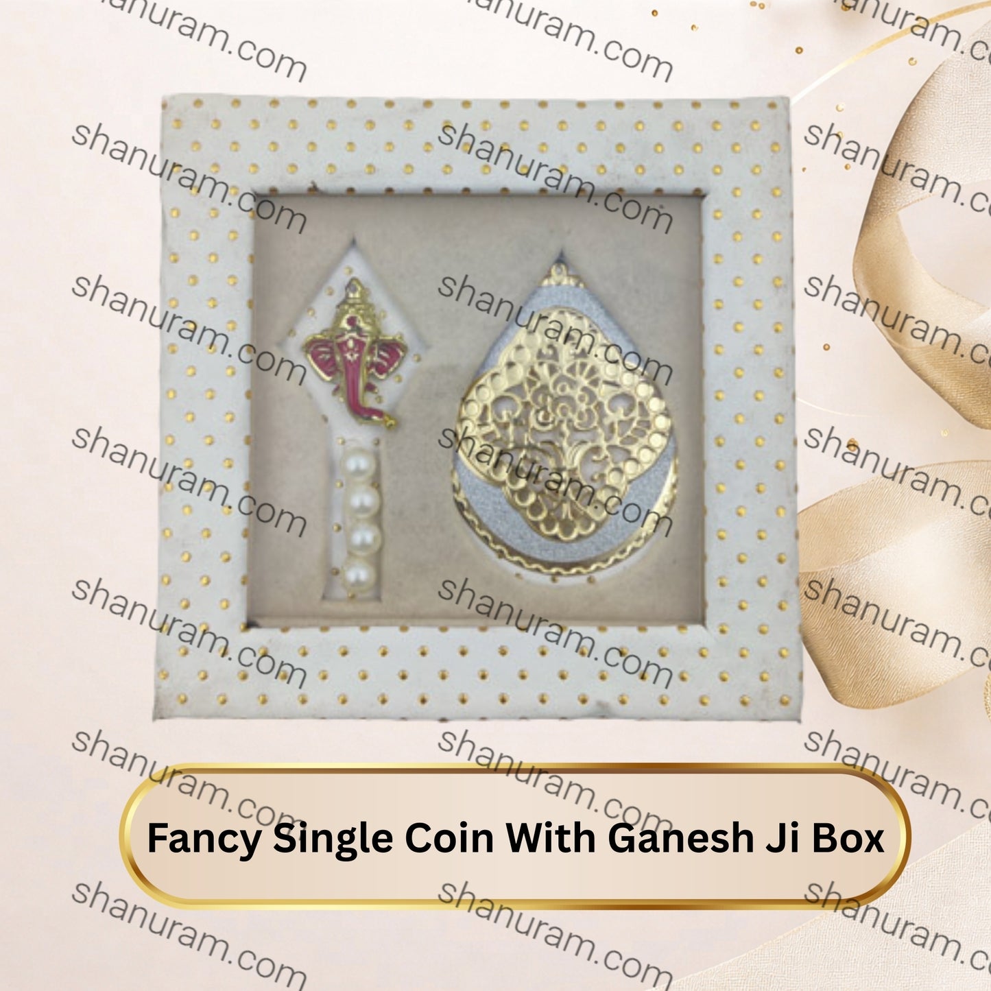 Fancy Single Coin With Ganesh Ji Box
