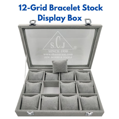 12-Grid Bracelet Stock Display Box | Bracelet Stock Display Box