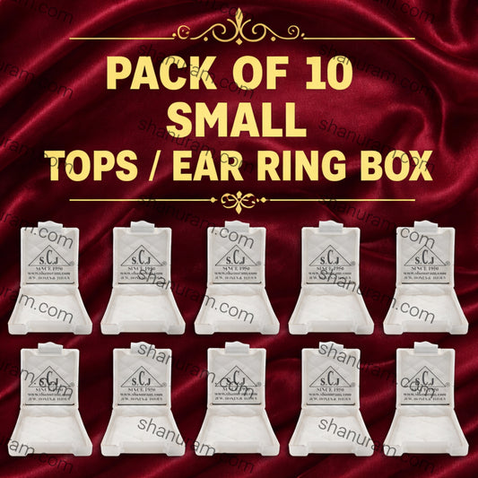 SCJ Small Tops & Earrings Box – Pack of 10 | Jewellery Storage & Display