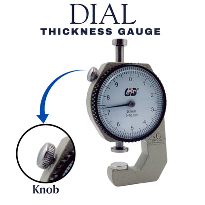 SCJ Dial Thickness Gauge 0-10mm / 0.1mm