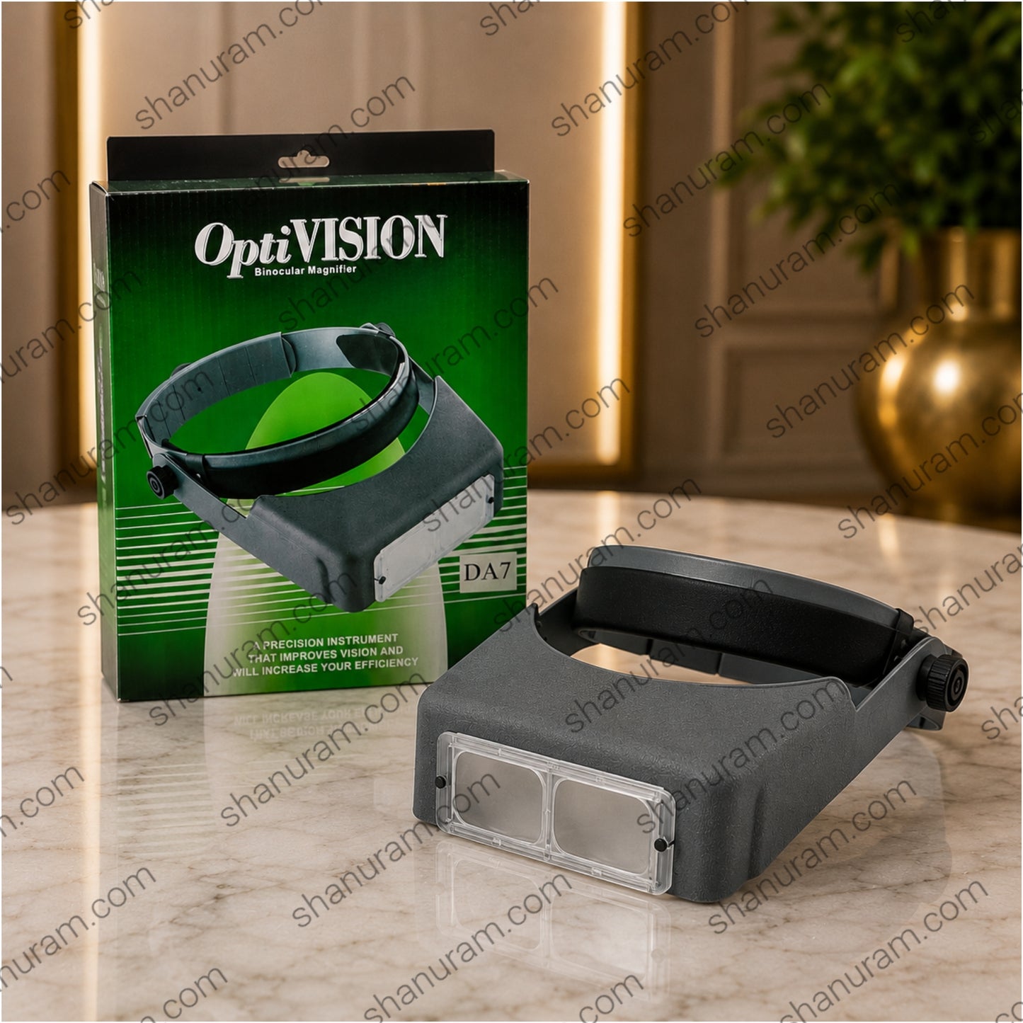 LED Headband Magnifier with LED Light | Adjustable Hands-Free Binocular Magnifying Glass for Jewelry, Electronics, Watch Repair & Crafts