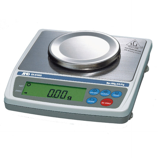 SCJ EK-610GD Precision Weighing Scale – 600g Capacity, 0.01g Readability – Front View