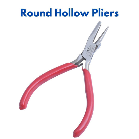 SCJ Round Hollow Pliers Jewelers Wire Wrapping Bending Tool Round Nose Plier