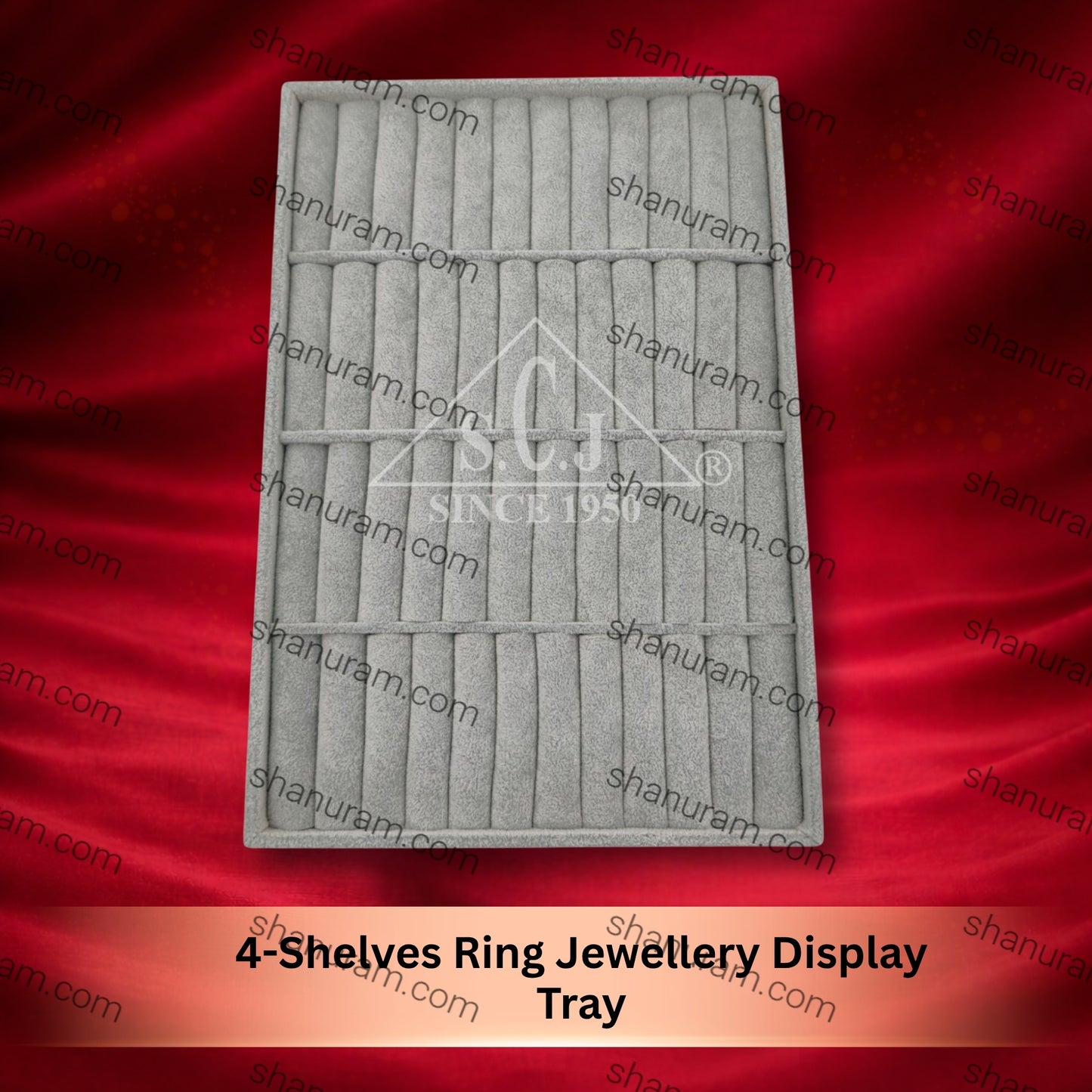4-Shelves Ring Jewellery Display Tray
