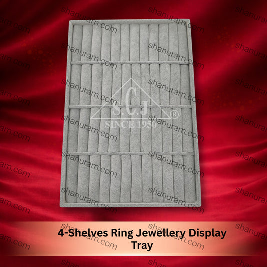 4-Shelves Ring Jewellery Display Tray