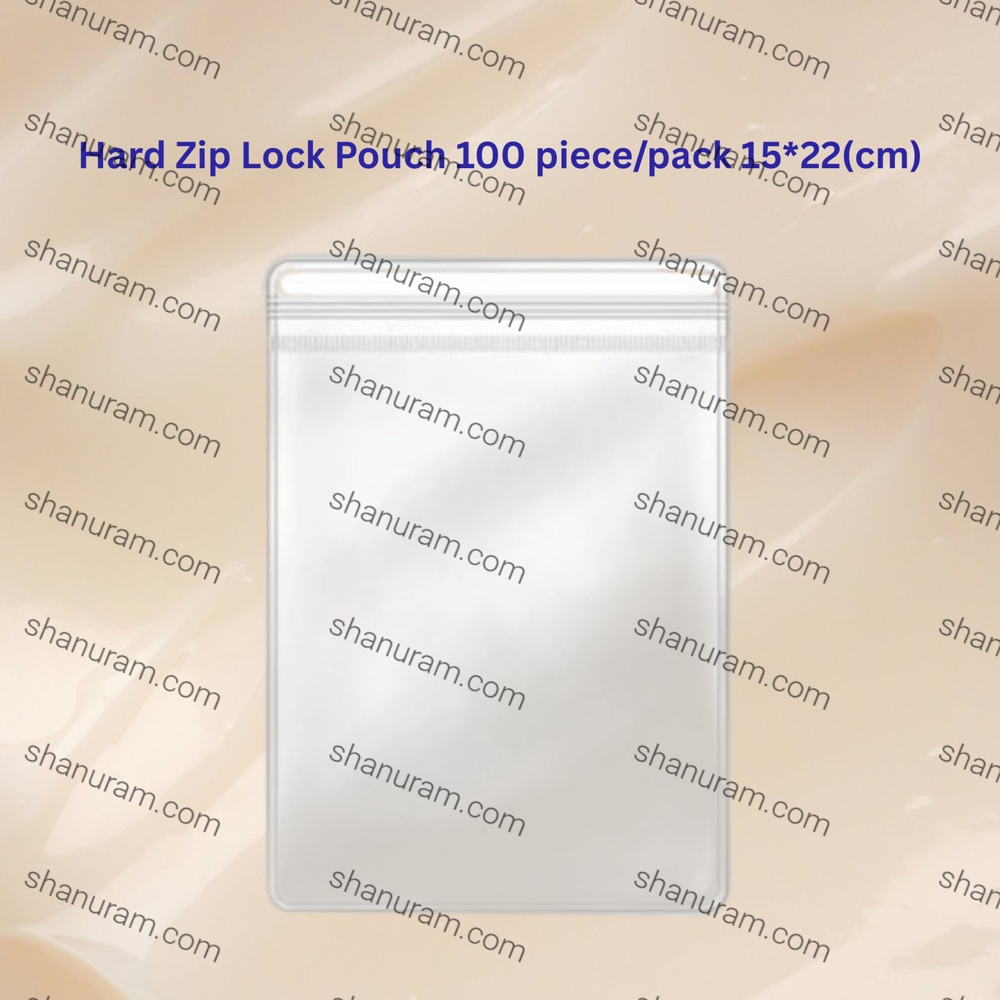 Hard Zip Lock Pouch 100 piece/pack 15*22(cm)