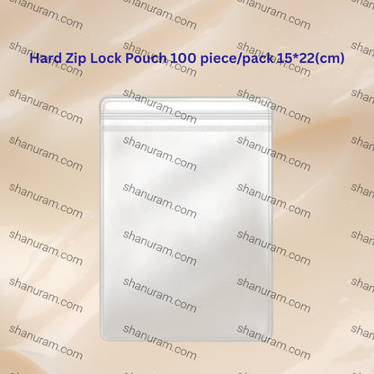 Hard Zip Lock Pouch 100 piece/pack 15*22(cm)