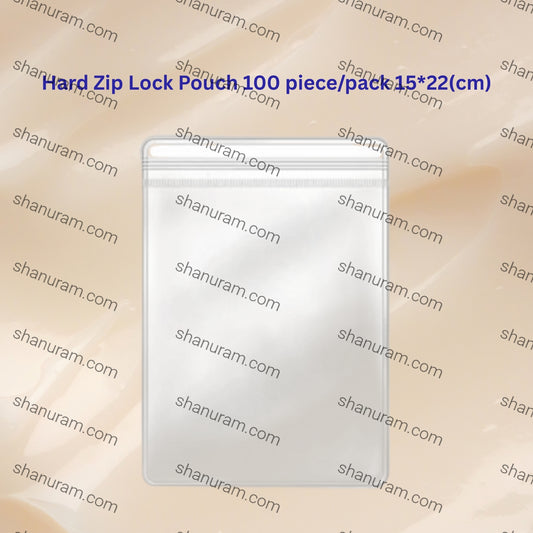 Hard Zip Lock Pouch 100 piece/pack 15*22(cm)