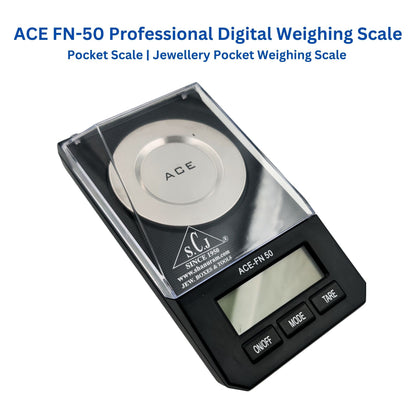 ACE FN-50 Professional Digital Weighing Scale | Pocket Scale | Jewellery Pocket Weighing Scale