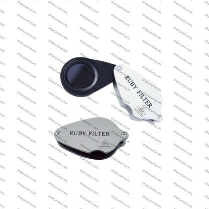 SCJ Foldable Ruby Filter for Emerald & Gemstones Jewellery Identification Tool