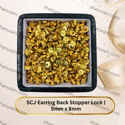 SCJ Earring Back Stopper Lock | 5mm x 8mm