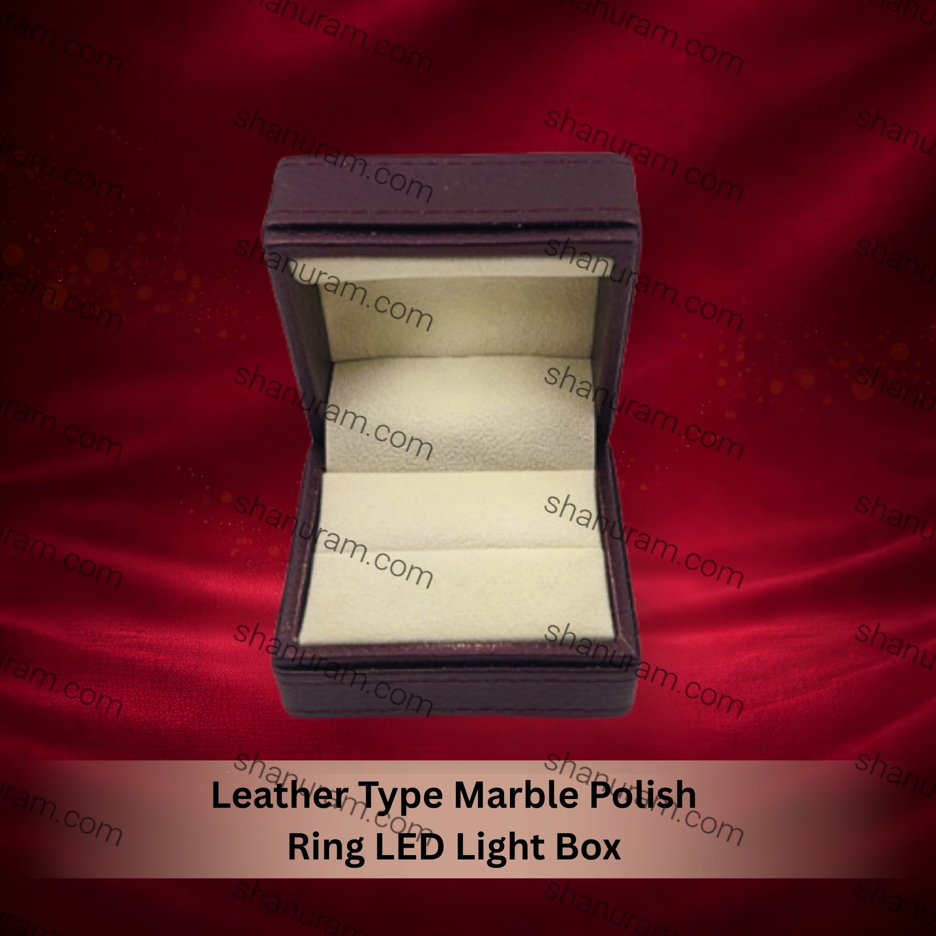 Leather Type Marble Polish Ring LED Light Box – TEZ RAFTAR
