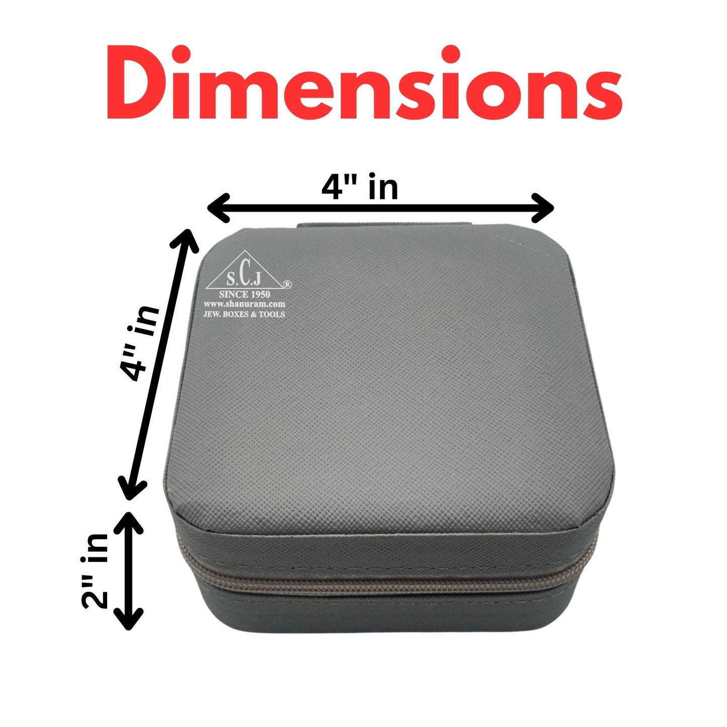 Grey Premium Multi-Function Jewellery Organizer Case for Earrings, Chains &amp; Rings