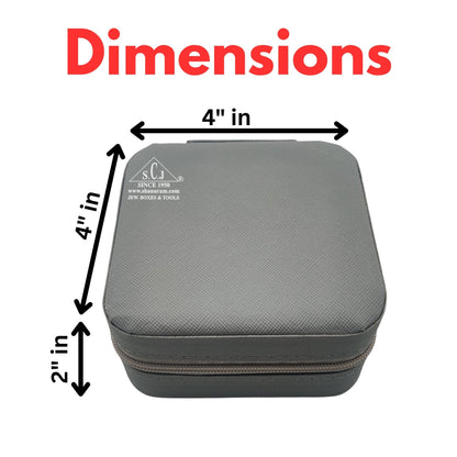 Grey Premium Multi-Function Jewellery Organizer Case for Earrings, Chains &amp; Rings