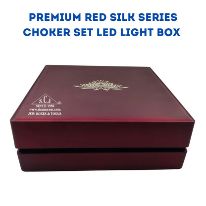 Premium Red Silk Series Choker Set LED Light Box