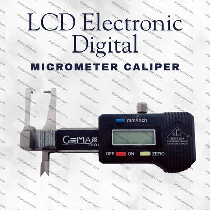 SCJ Electronic Digital Jewelry Micrometer Caliper With measuring range 0-25mm / 0-1"