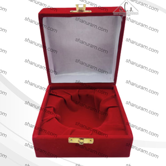 Red Velvet Single Silver Plated Bowl Box