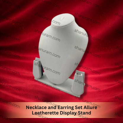 Necklace and Earring Set Allure Leatherette Display Stand