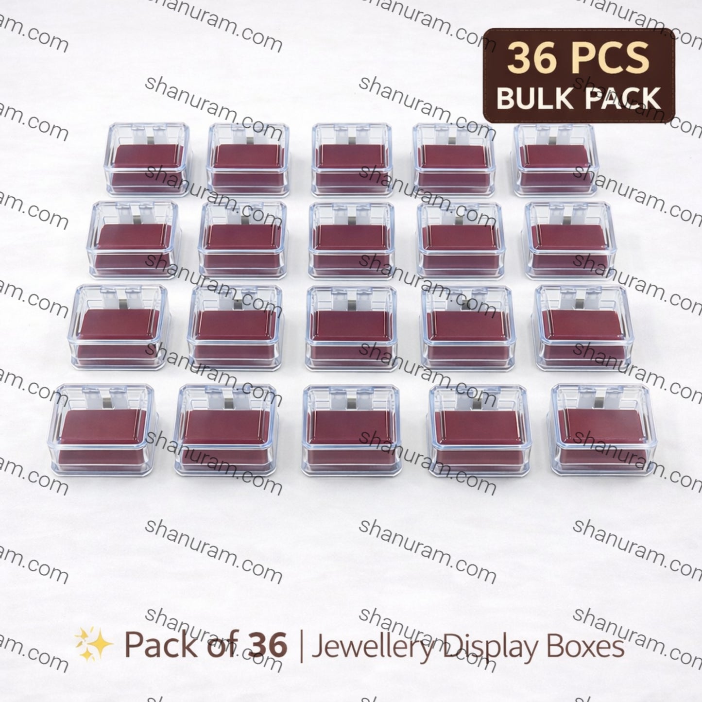 Transparent Tops Box, 36 piece/pack