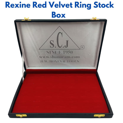 Ring Rexene Red Velvet Stock Box | Ring Velvet Storage Box | Ring Jewellery Storage Box