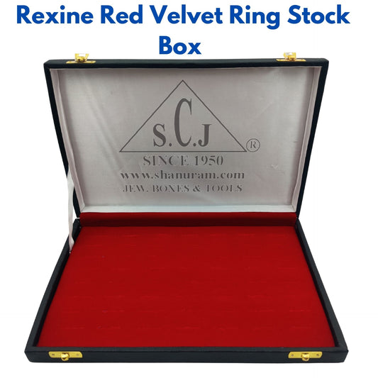 Ring Rexene Red Velvet Stock Box | Ring Velvet Storage Box | Ring Jewellery Storage Box