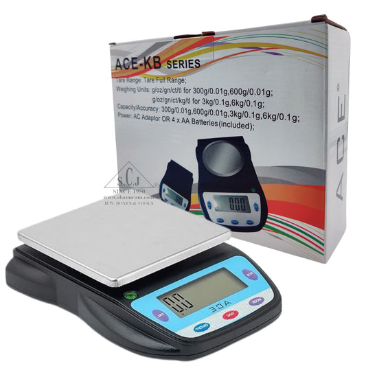 ACE KB-6kg Digital Weighing Scale | 0.1g Accuracy for Jewellery & Lab