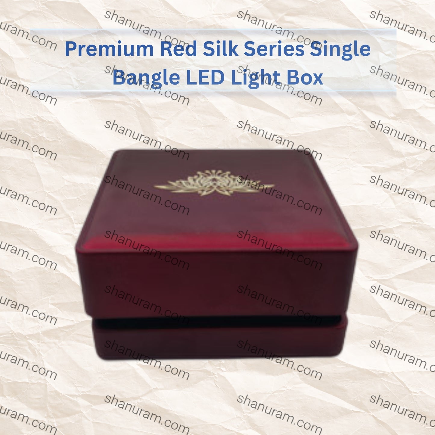 Premium Red Silk Series Single Bangle LED Light Box