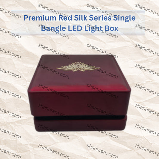 Premium Red Silk Series Single Bangle LED Light Box