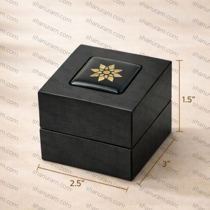 SCJ Luxury Black Earring Box – Premium Velvet Jewellery Earring Storage Box