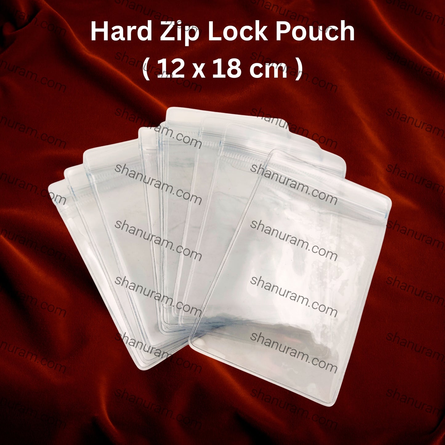 Hard Zip Lock Pouch – 100 Piece Pack (12x18 cm) | Heavy-Duty Resealable Bags