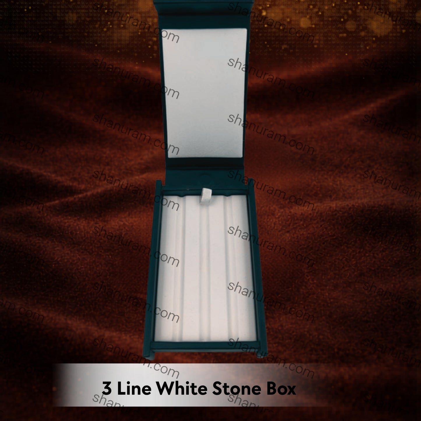 3 Line White Stone Box