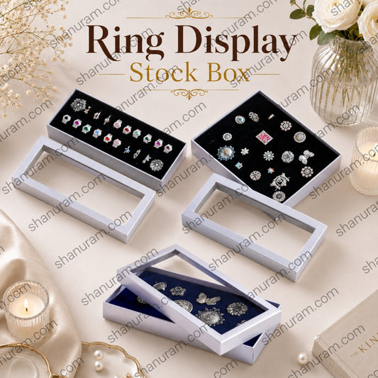 Premium Display Stock Box for Jewellery Display | Hard Cardboard Multipurpose Display Box | Custom Branding Available