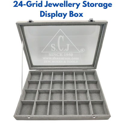 24-Grid Jewellery Storage Display Box | Jewelry Storage Display Box