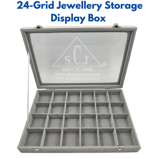 24-Grid Jewellery Storage Display Box | Jewelry Storage Display Box