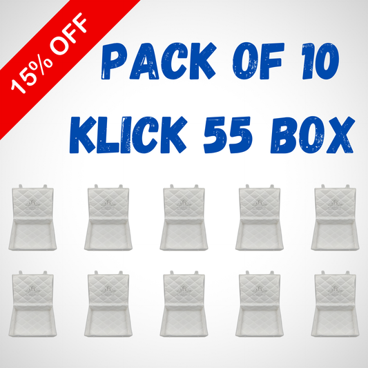 Pack of 10 - Klick 55 Box | Jewellery & Chokar Storage