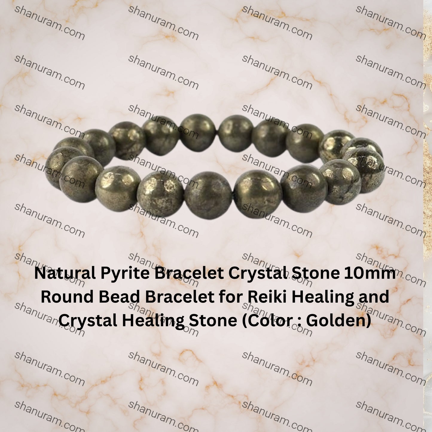 Natural Pyrite Bracelet Crystal Stone