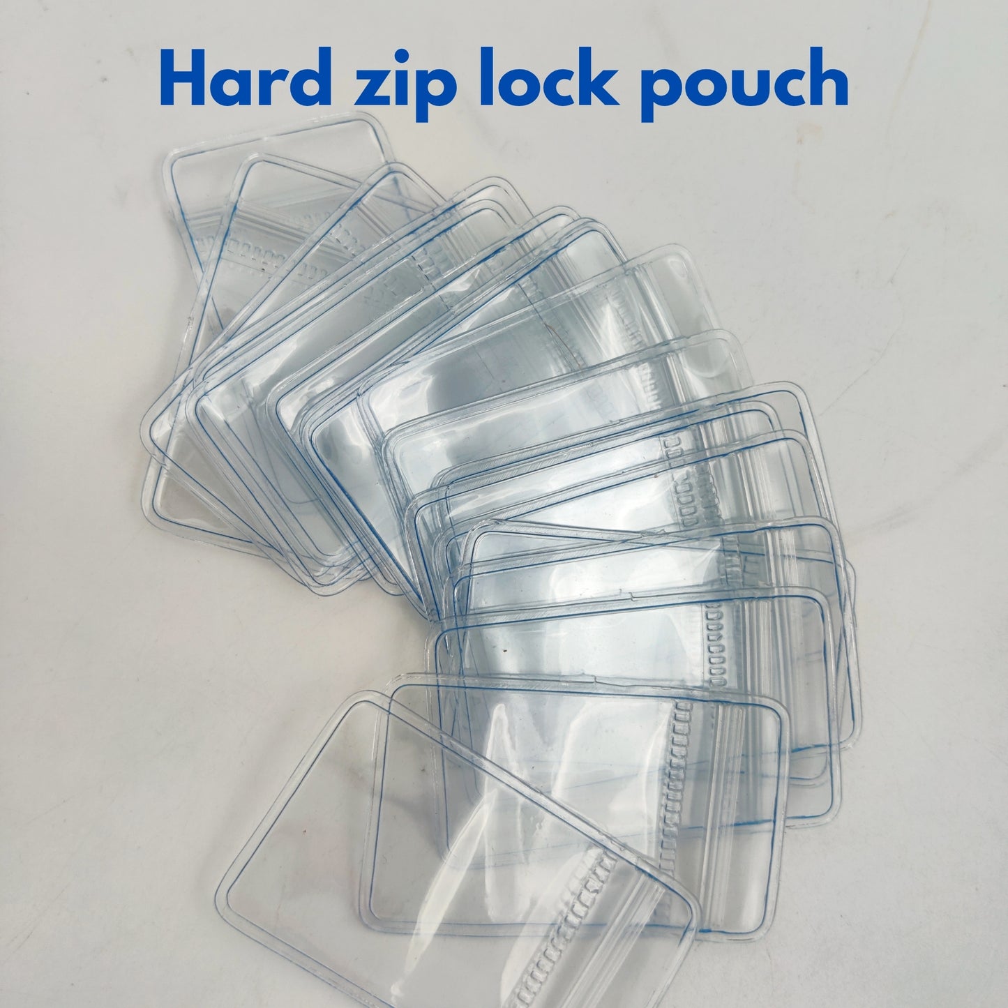 Hard Zip Lock Pouch – 100 Piece Pack (3x4 cm) | Mini Resealable Storage Bags