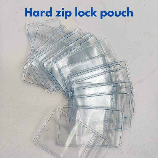 Hard Zip Lock Pouch – 100 Piece Pack (3x4 cm) | Mini Resealable Storage Bags