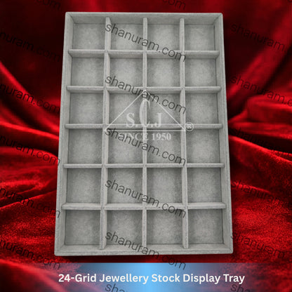 24-Grid Jewellery Stock Display Tray