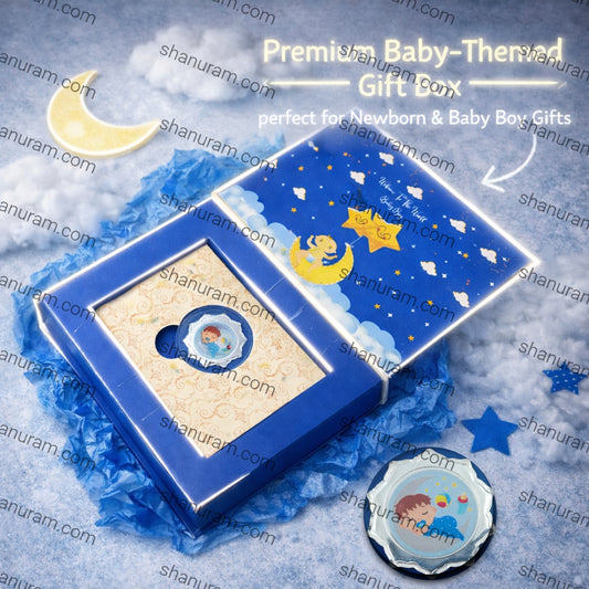 1 Gram Pure Silver Gift Coin in Premium Baby-Themed Hard Cardboard Box