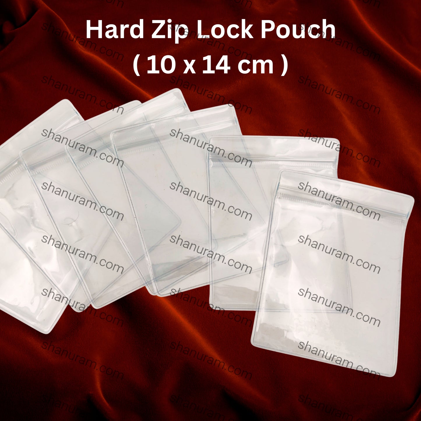 Hard Zip Lock Pouch – 100 Piece Pack (10x14 cm) | Durable Resealable Storage Bags