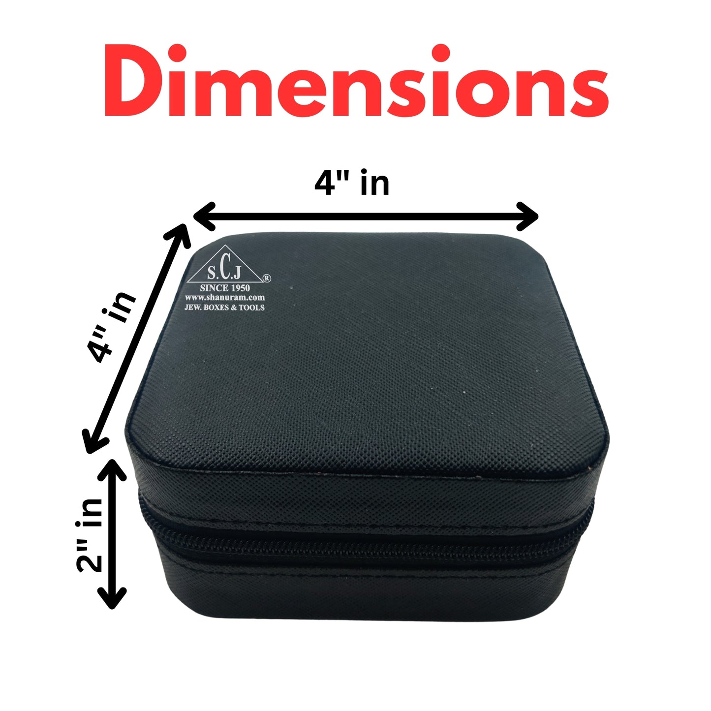 Black Premium Multi-Function Jewellery Organizer Case for Earrings, Chains & Rings