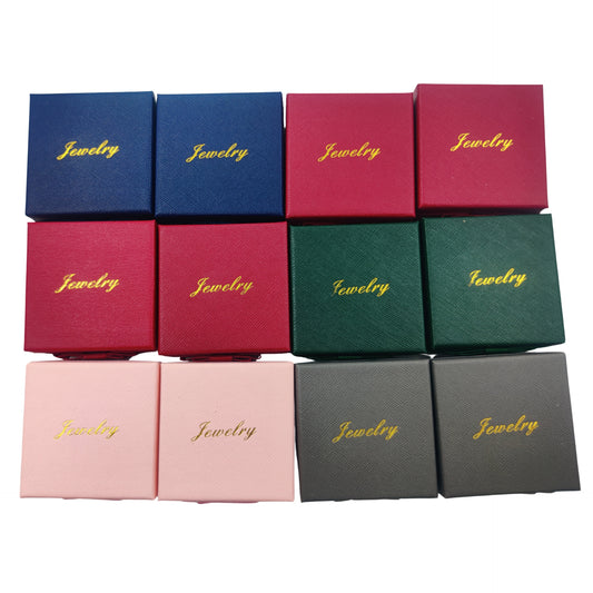 Premium Earring Jewelry Gift Boxes – 2.75" Square Packaging with Ribbon