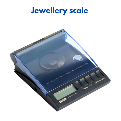 Tanita 1210N Digital Jewellery Scale – 20g x 0.002g | High-Precision Carat & Gram Weighing Scale