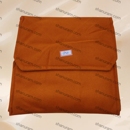 Rust Brown Velvet Rings Folder | Premium Ring Storage Case