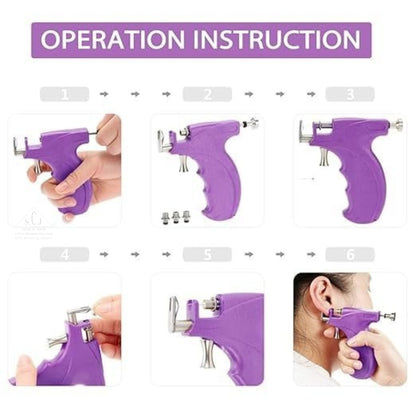 Professional Ear Shot Gun | Ear Piercing Gun Kit with Storage Case